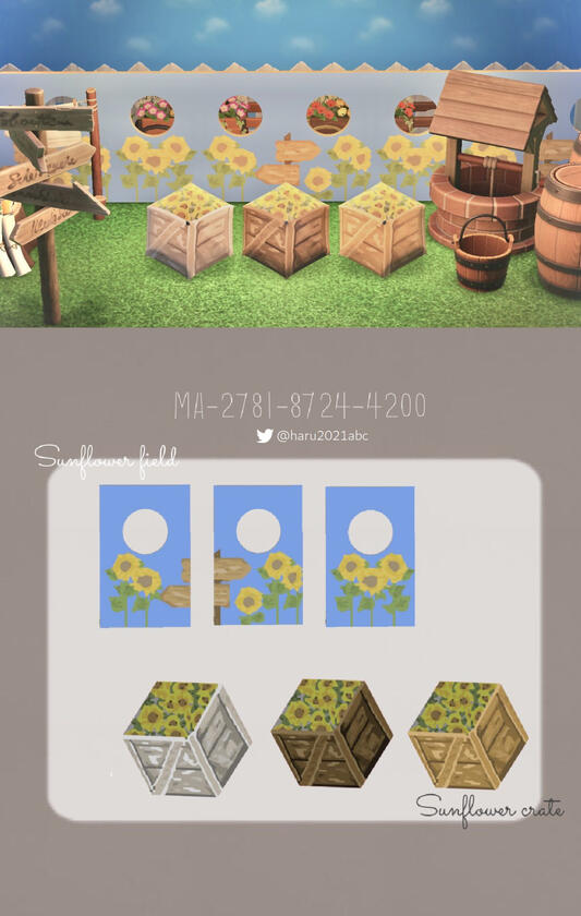Sunflower crate by @haru2021abc